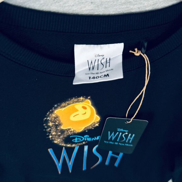 Disney Wish 2023 Promo Kids Crewneck Sweatshirt Navy‎ Blue EU 140/US 10 - Picture 4 of 5